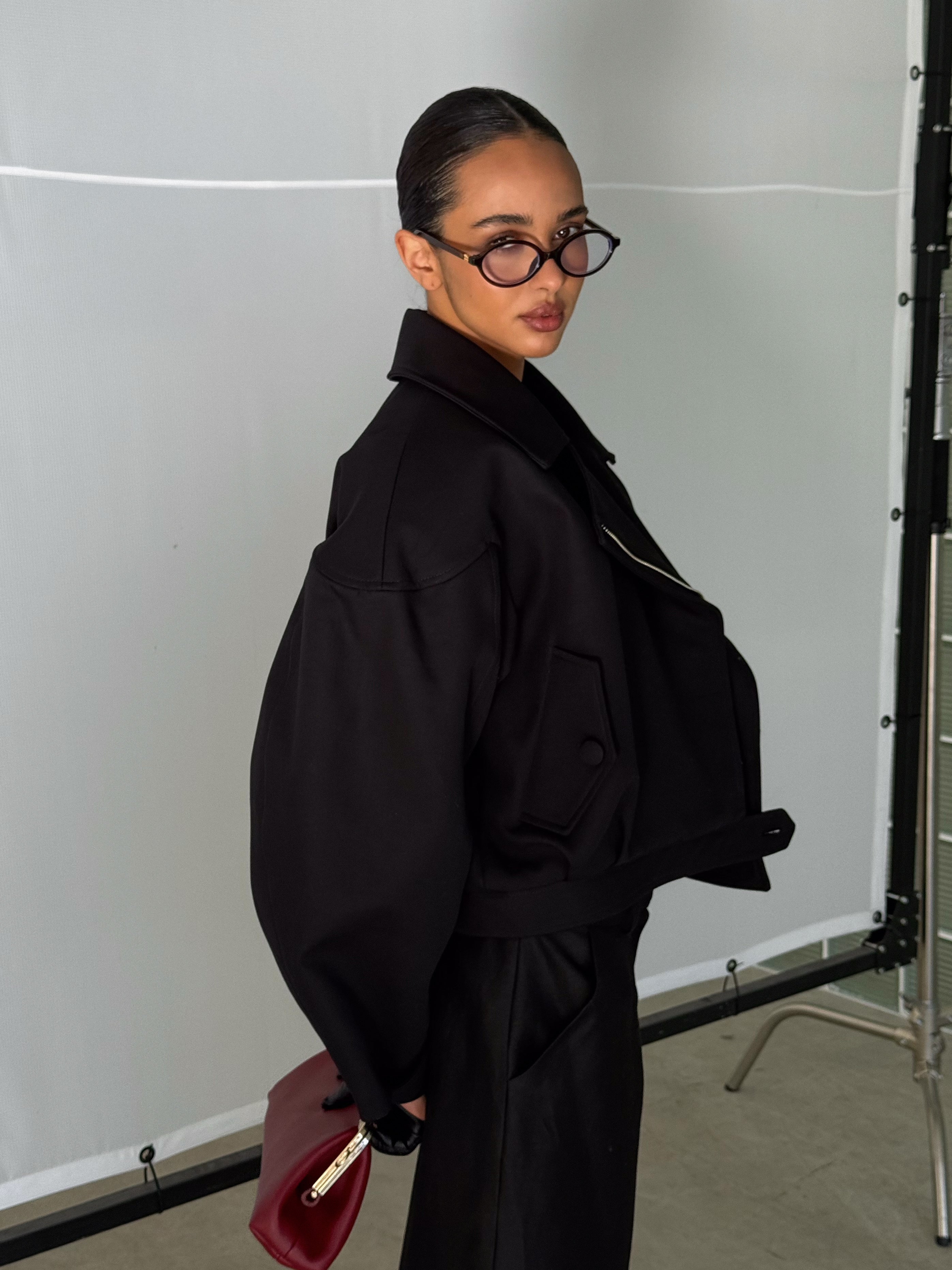 Black Bomber Jacket