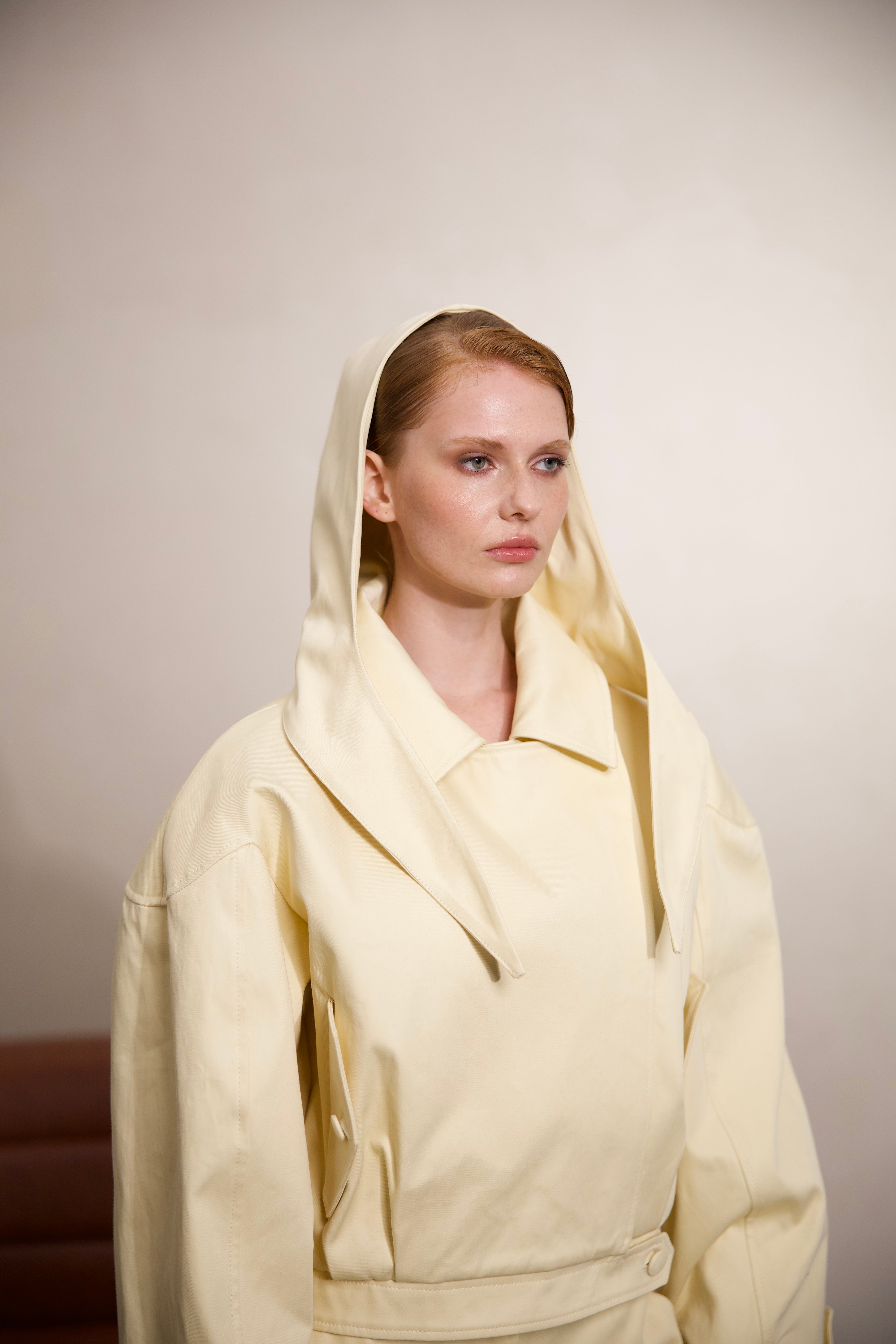 Bomber Jacket with Detachable Hood