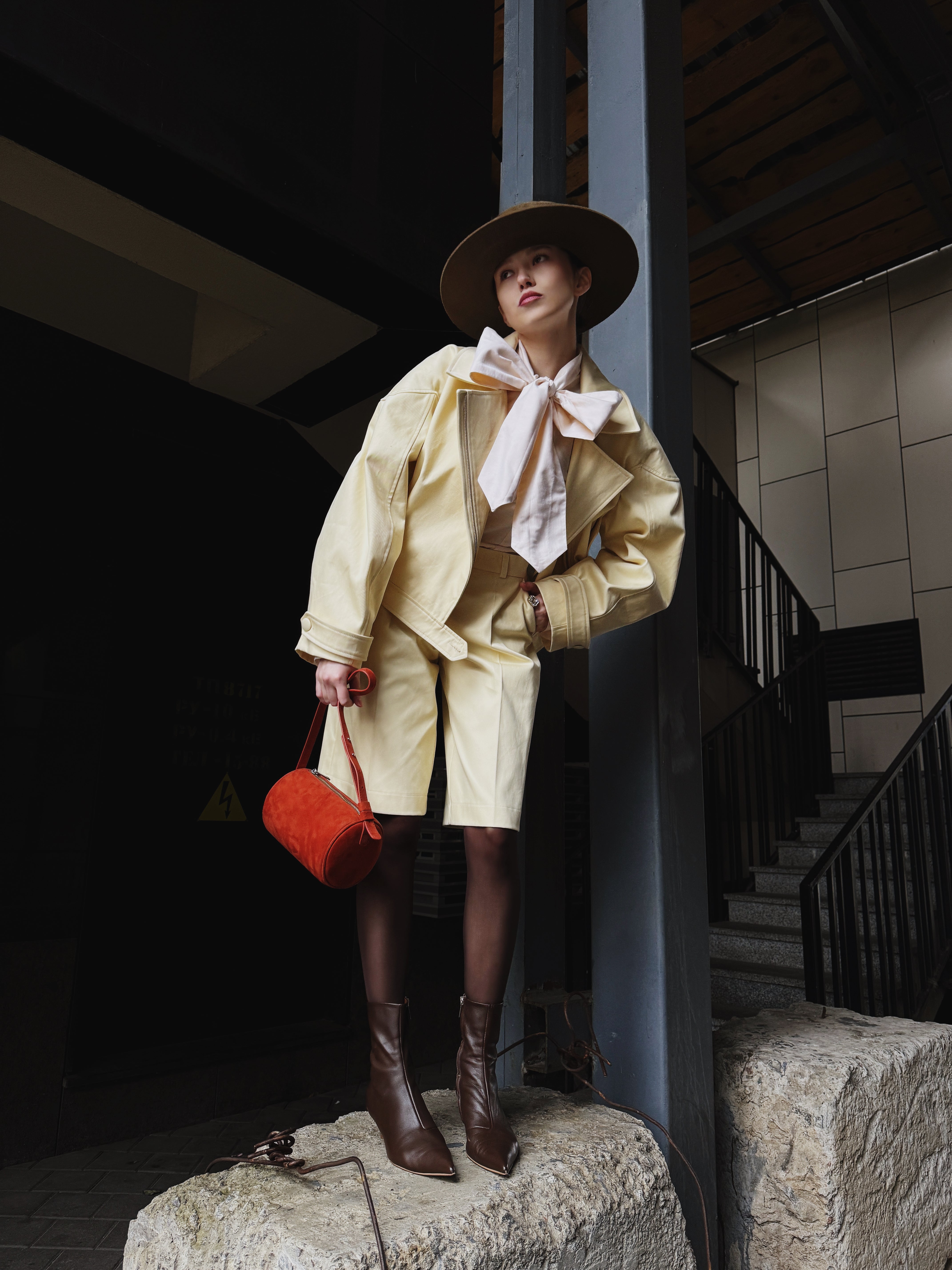 Bomber Jacket with Detachable Hood