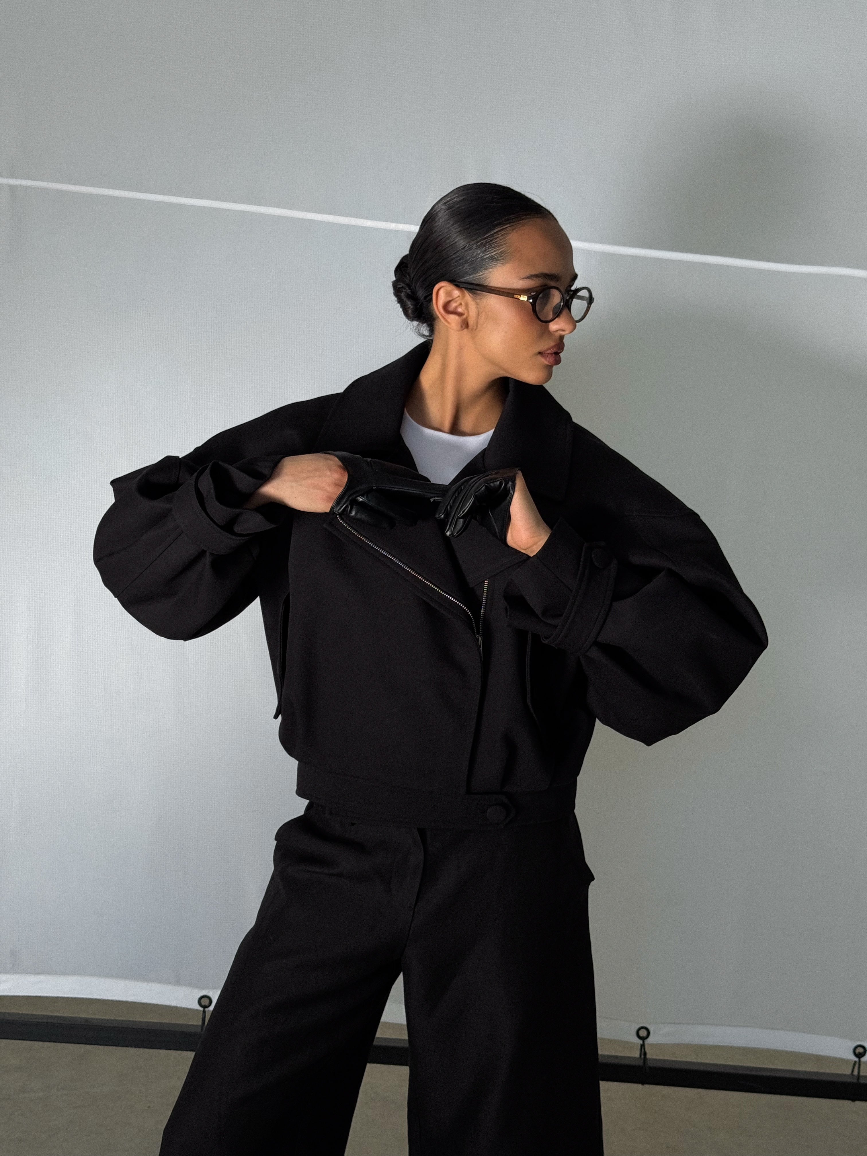 Black Bomber Jacket