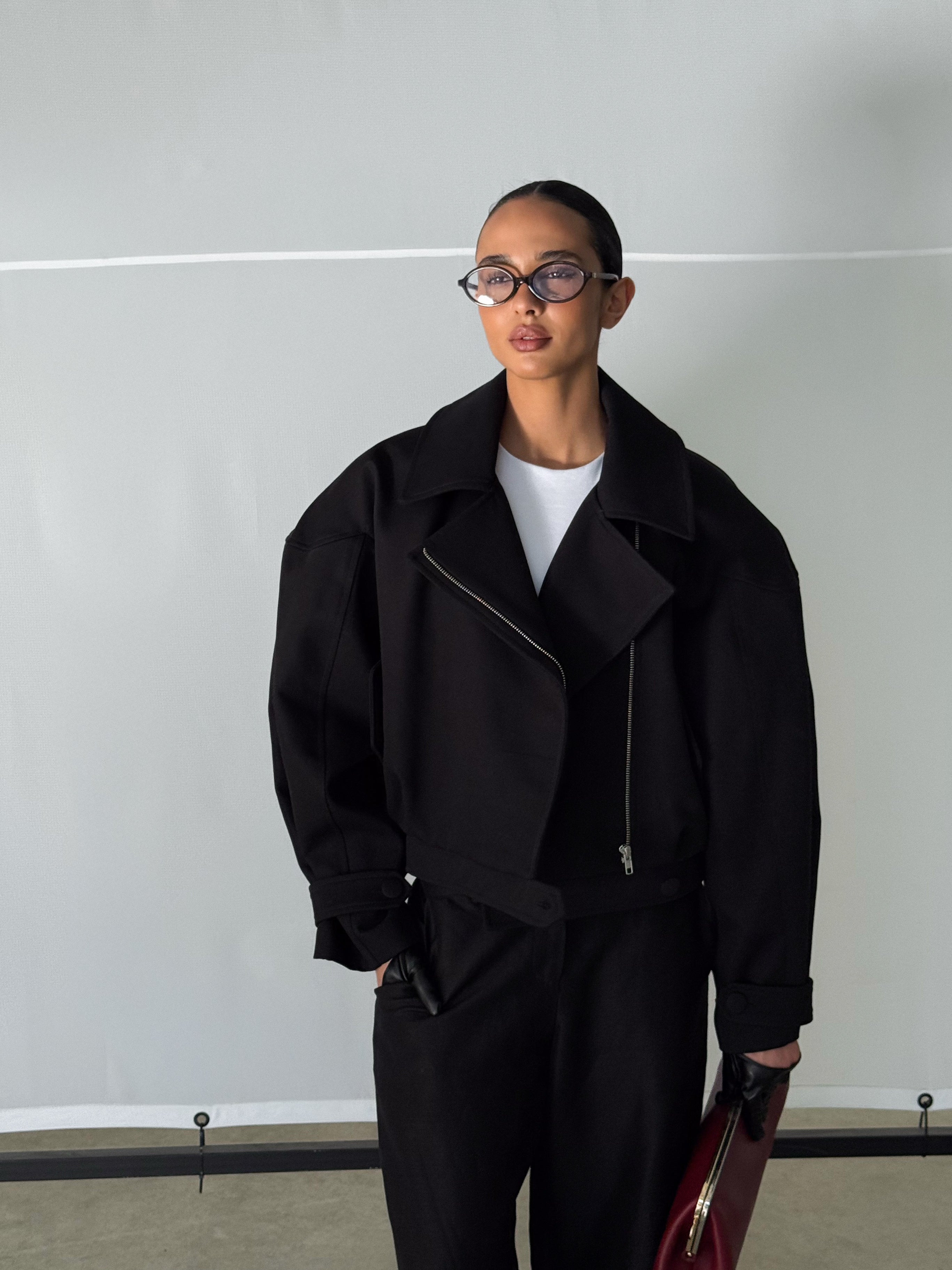 Black Bomber Jacket