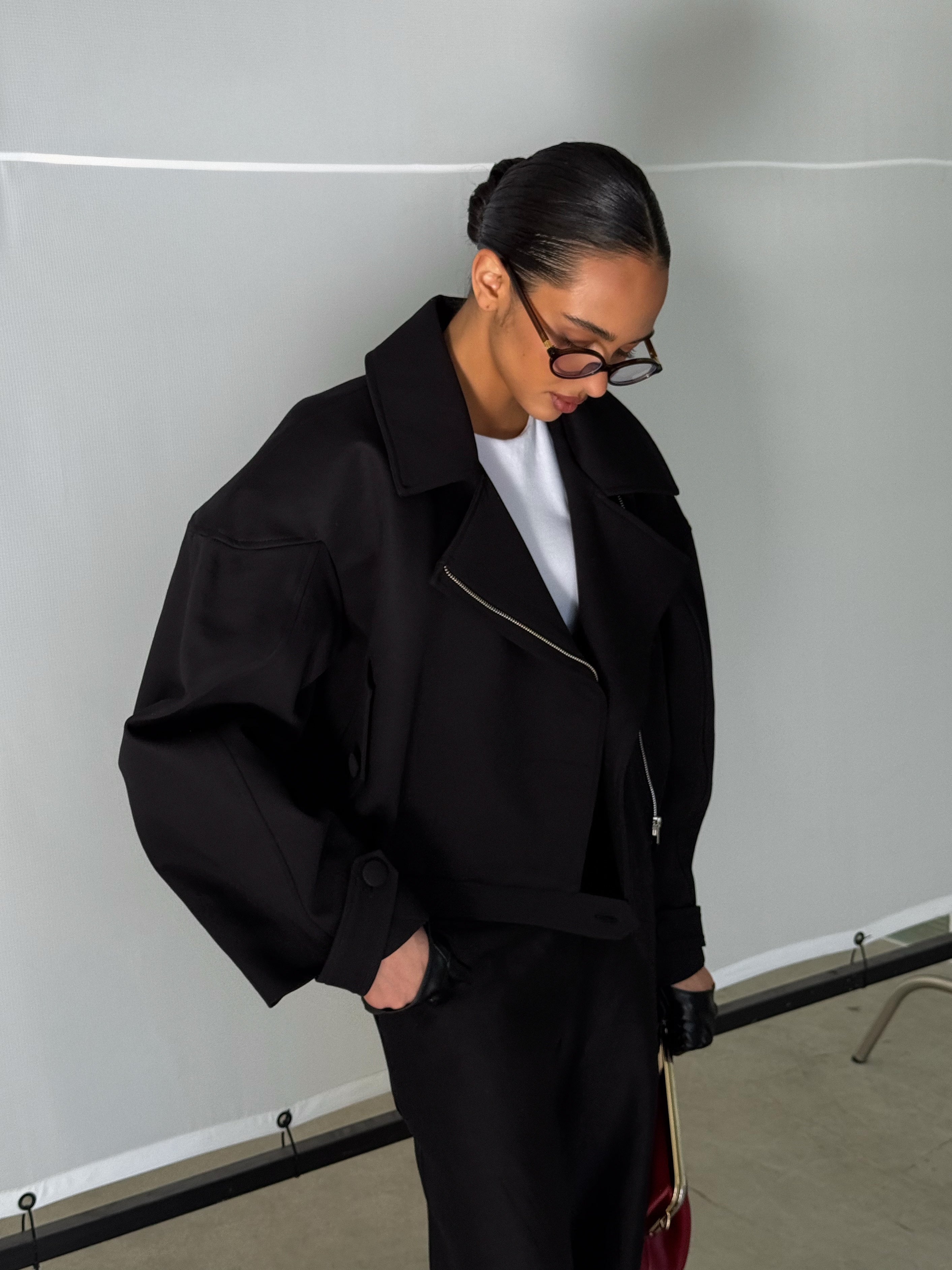 Black Bomber Jacket