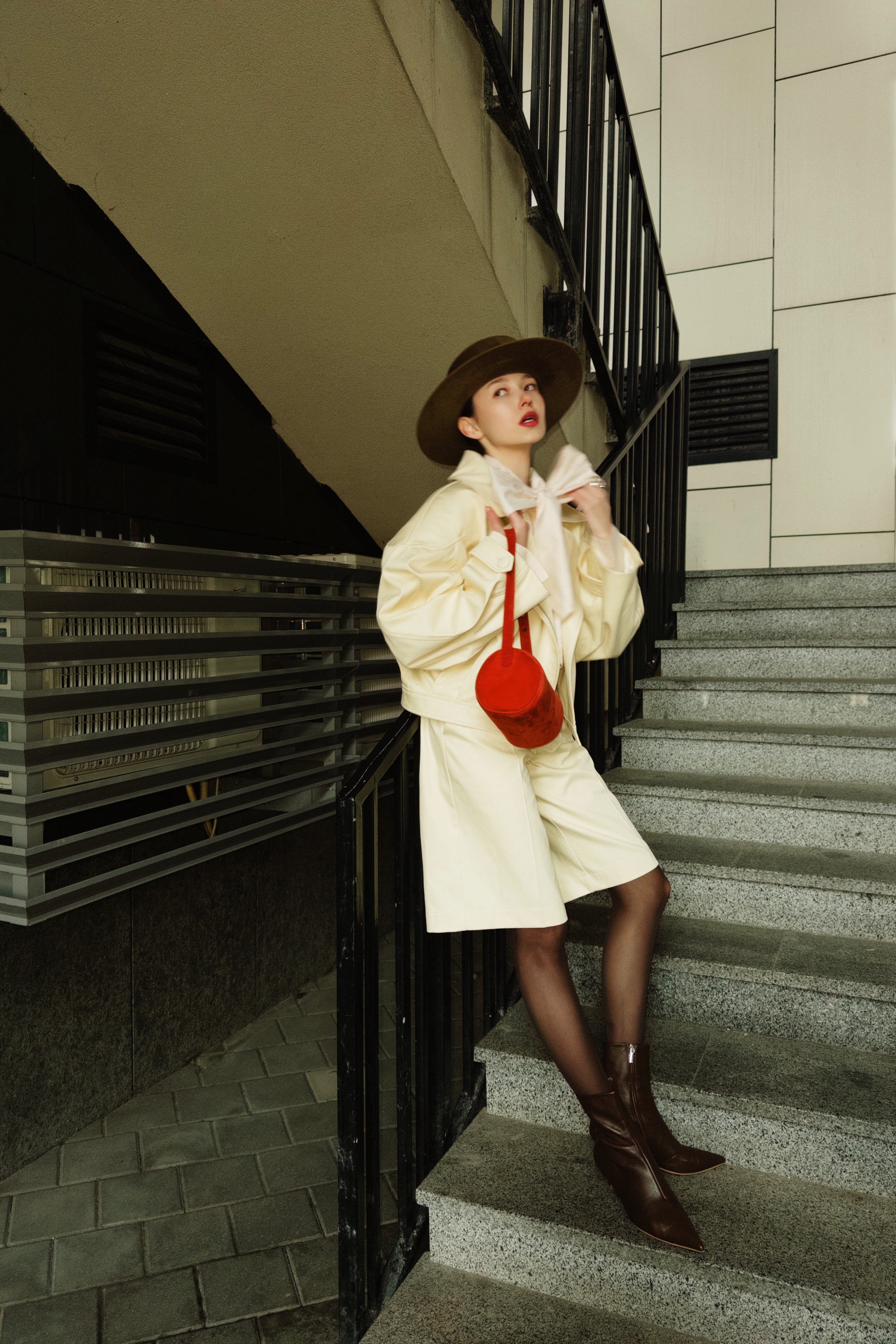 Bomber Jacket with Detachable Hood