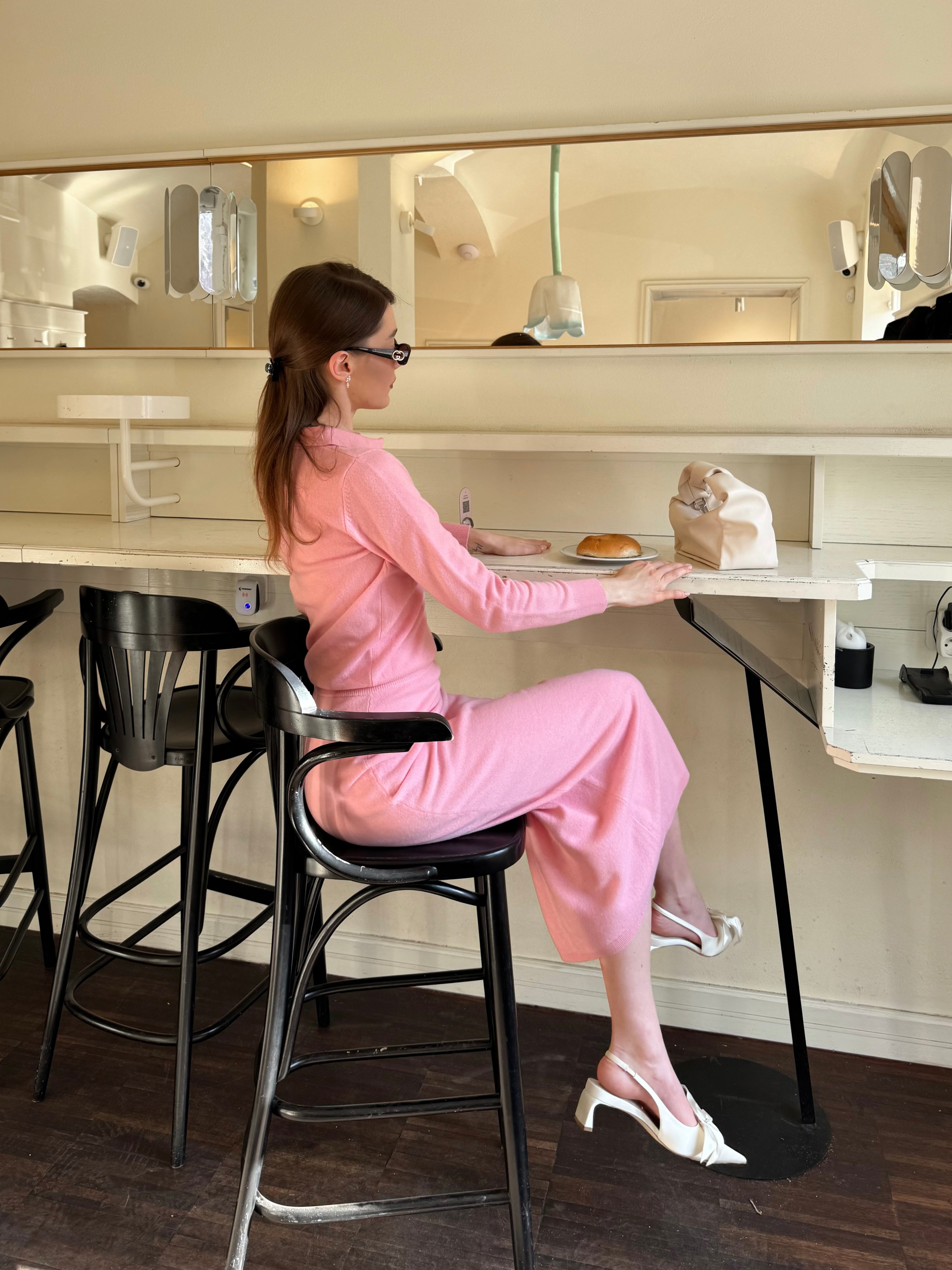 PURE MERINO WOOL SKIRT - Soft Pink