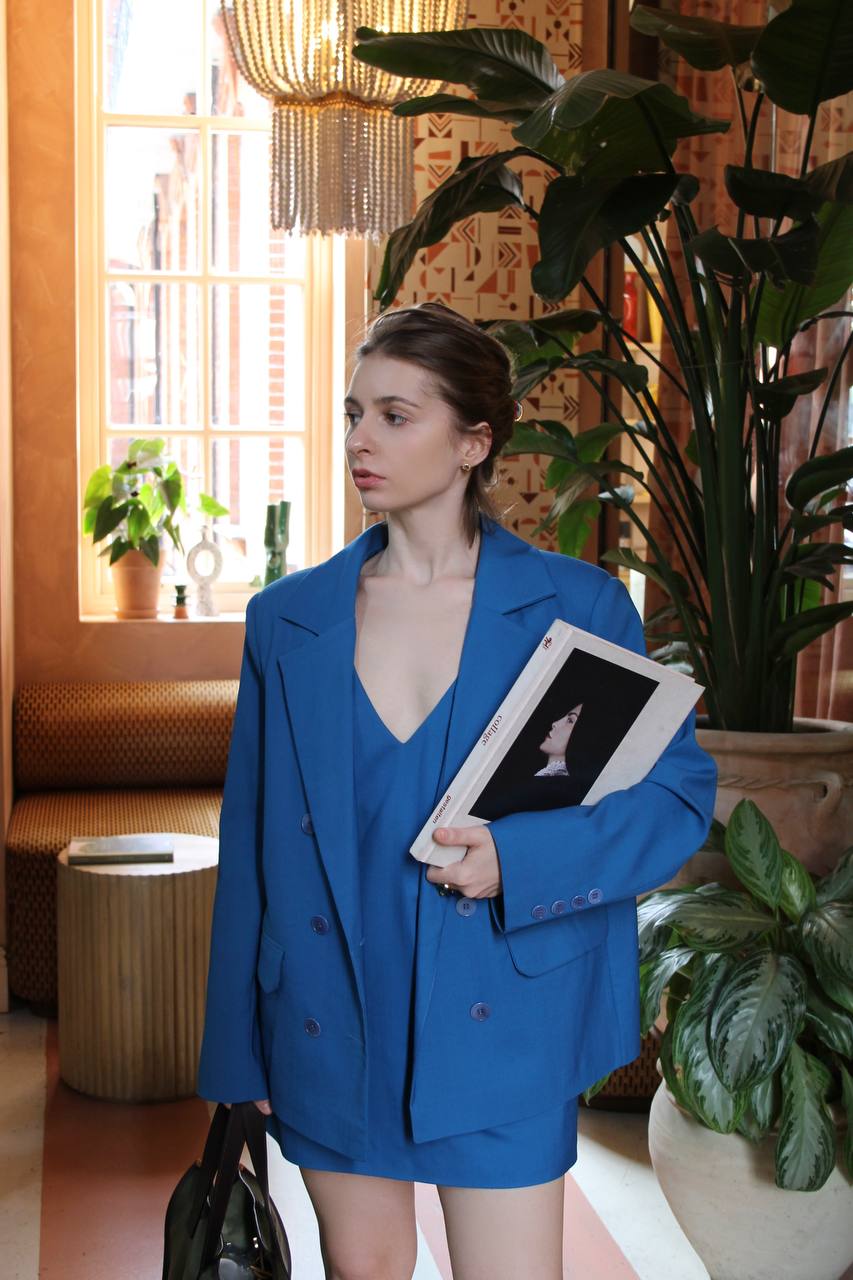 Pure Wool Blue Jacket