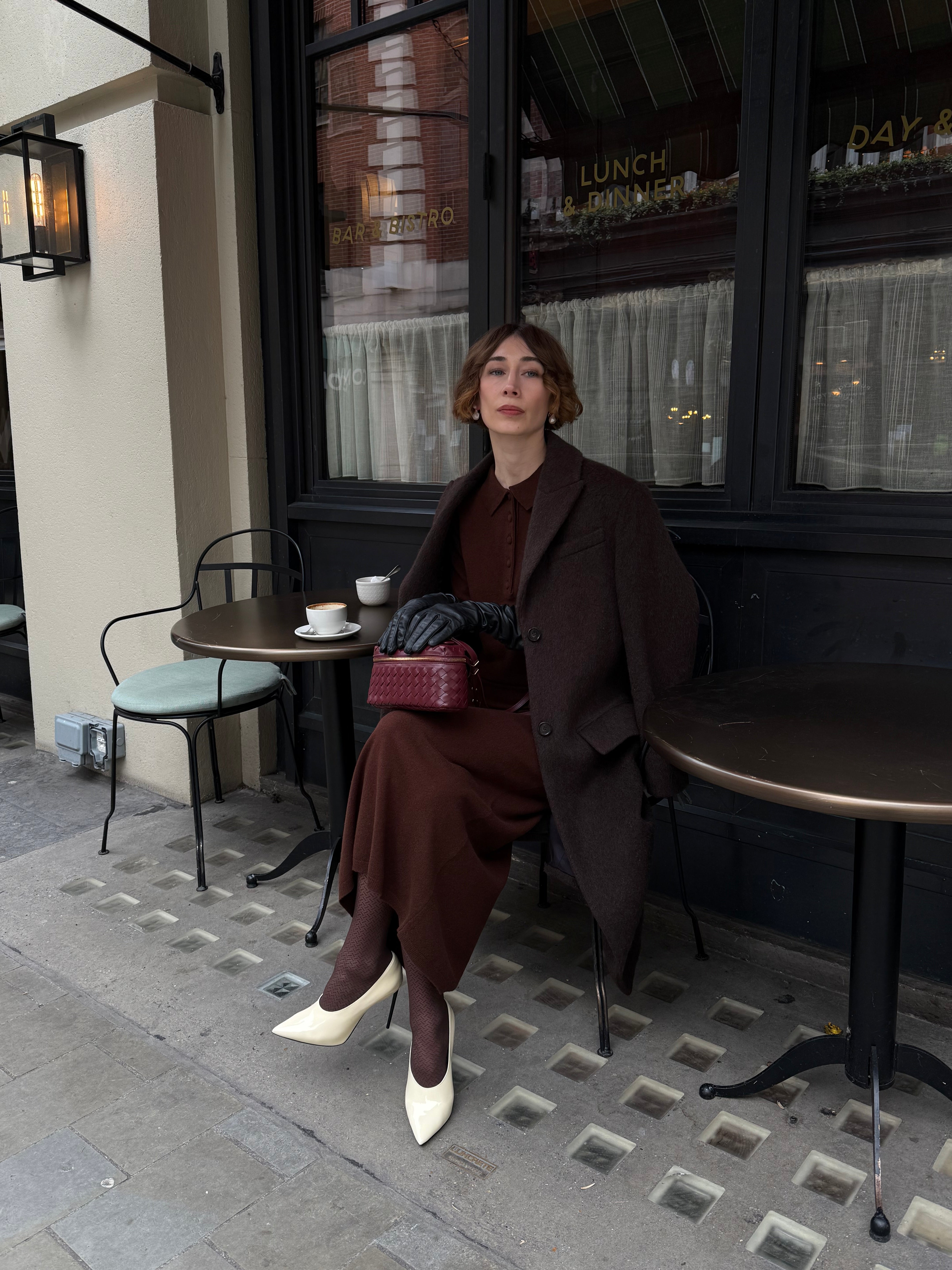 PURE MERINO WOOL SKIRT
 - Deep Brown